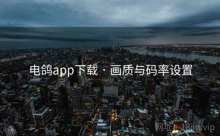 电鸽app下载 · 画质与码率设置 电鸽app下载 · 画质与码率设置