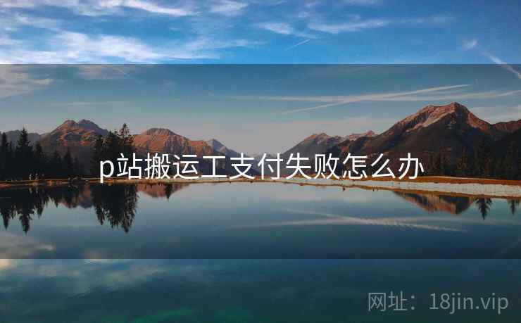 p站搬运工支付失败怎么办 p站搬运工支付失败怎么办